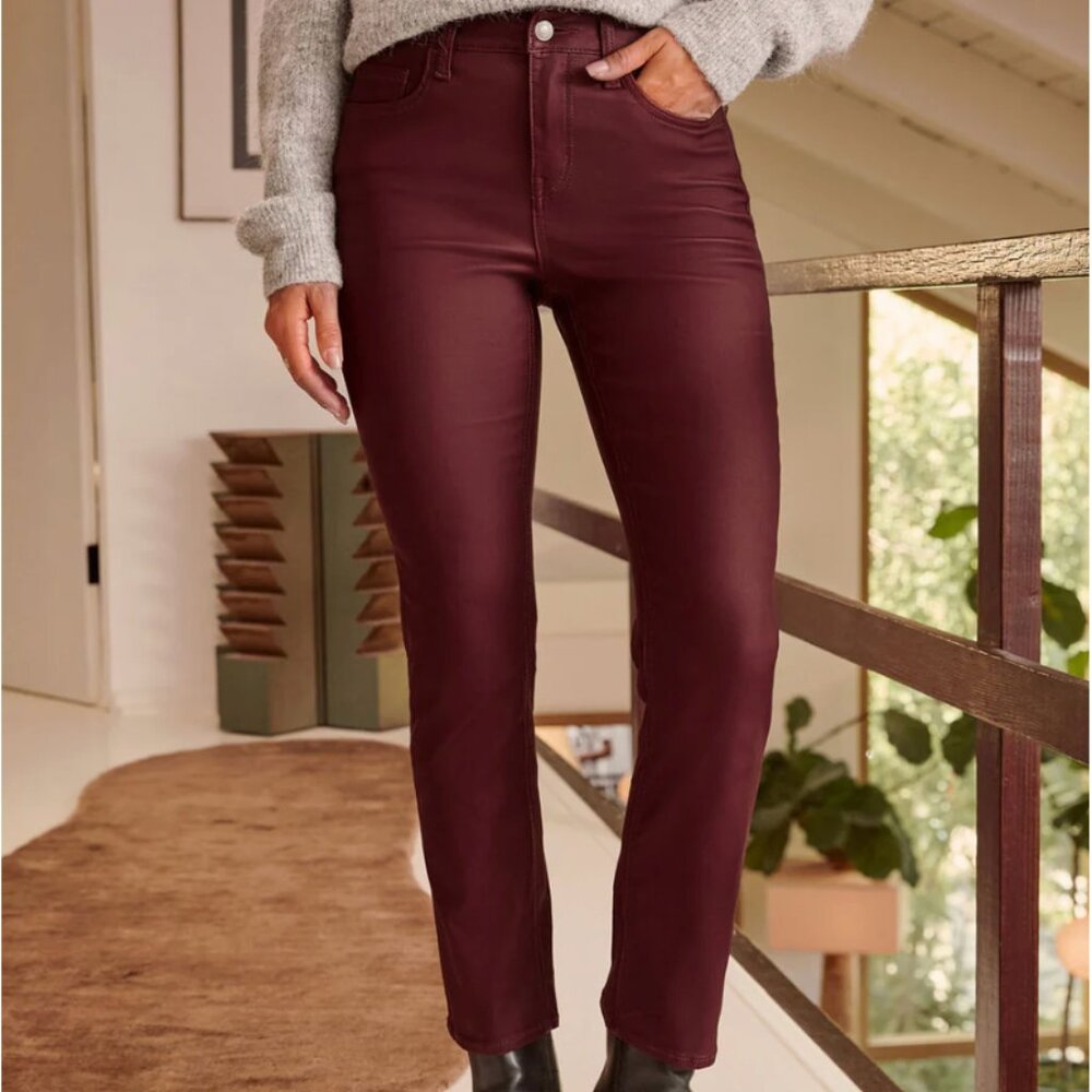 Jameson Super Stretch Coated Denim Jeans | Vici